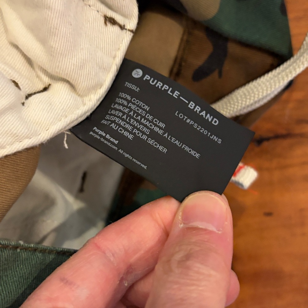 ❄️ Rare Used Dry cleaned Men’s Purple Brand cargo - Picture 7 of 12